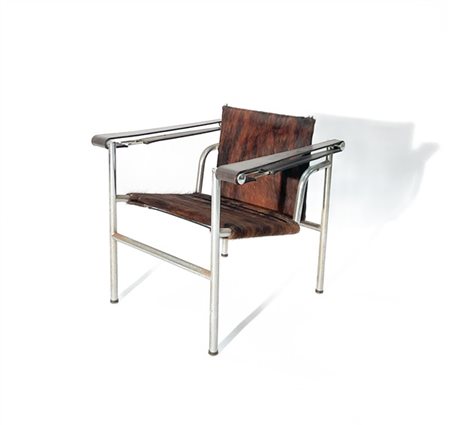 Alivar Poltrona ispirata al modello "LC1" di Le Corbusier, Pierre Janneret e Cha