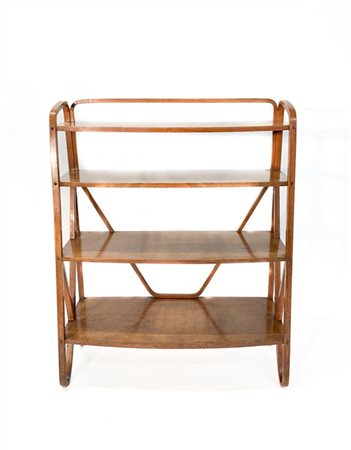 Thonet Étagère a quattro ripiani in legno di faggio curvato al vapore. Vienna, p