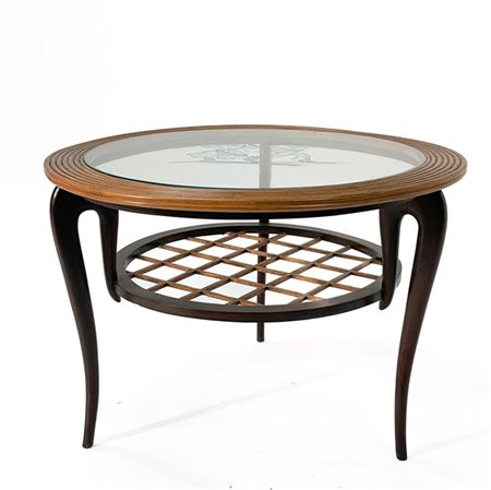 Luigi Brusotti (Attribuito)
Piano in vetro sabbiato con coppia danzante, montato