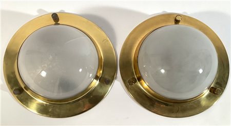 Luigi Caccia Dominioni Coppia di lampade a plafone/parete modello "LSP6 Tommy".