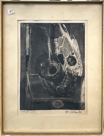 Mario Calandri "Ariete" 
acquaforte
Lastra cm 36x26
firmata, titolata e numerata