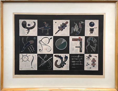 (After) Wassily Kandinsky
"Composition V" 1957
litografia a colori stampata su