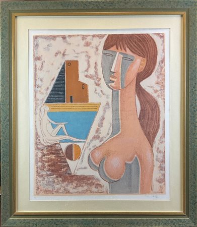 Mario Tozzi "La treccia" 1978/79
litografia a colori - prova d'artista
cm 70x60