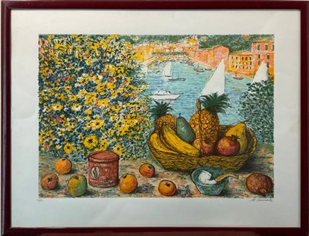 Michele Cascella "Portofino" 
litografia a colori
cm 60x79
firmata e numerata 20