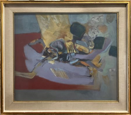 Mino Ceretti "Descrizione" 1961
olio su tela
cm 76x66
Firmato in basso a destra