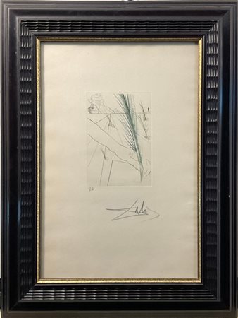 Salvador Dali "Love's Labour's Lost" 1970
acquaforte e puntasecca
(lastra cm 17,