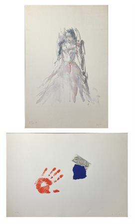 Lotto composto da quattro serigrafie a colori di Giulio Turcato (firmate e nume