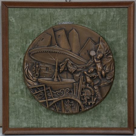 Piero Cattaneo "Senza titolo" 1994
Modello in bronzo della medaglia eseguita in