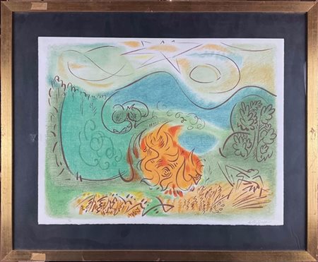 ANDRÈ MASSON "Senza titolo" 
litografia a colori
cm 50x65
firmata e numerata 67/