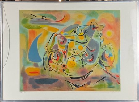 ANDRÈ MASSON "Acquario" 1973
litografia a colori
cm 55,5x76,5
firmata e numerata