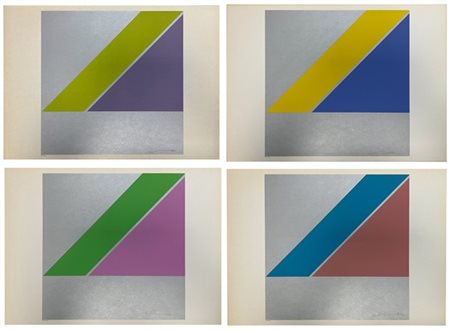 CHIN HSIAO quattro serigrafie a colori
cm 49,5x69,8
firmate e numerate in basso