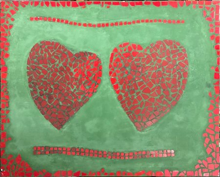 Graziano Spinosi "Ex voto" 1990
tecnica mista e collage su tavola
cm 101x131,5
f