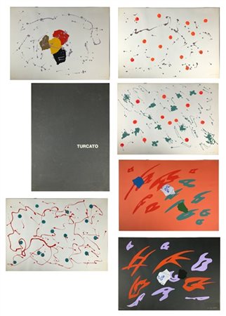 Giulio Turcato cartella editoriale contenente sei serigrafie
cm 50x70
tutte firm