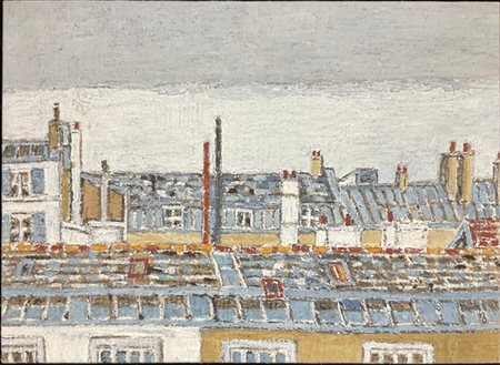 Orfeo Tamburi "Parigi" 
olio su tela
cm 46x65
firmato in basso a destra sulla ba