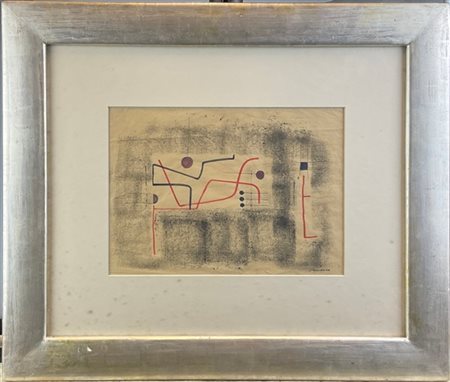 Giò Pomodoro "Senza titolo" 1953
tecnica mista su carta
cm 20,5x28
firmato e dat