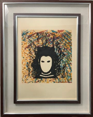 Salvador Dalì "Viso celato" 1973
litografia a colori
cm 65x48
firmata e numerata