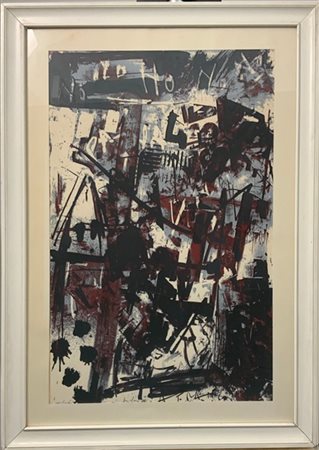 Emilio Vedova "A Franco" 
litografia a colori
cm 70x45
firmata e numerata VII/ X