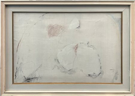 Mario Raciti "Presenze assenze" 1970
olio su tela
cm 40x60
Firmato e datato 70 i