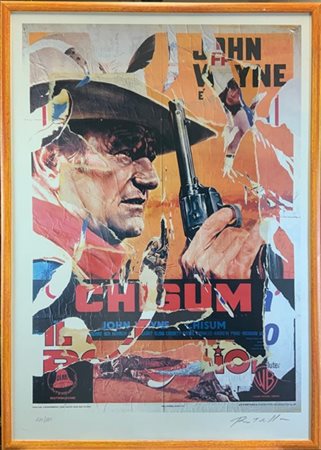 Mimmo Rotella "Chisum" 
litodecollage
cm 99x69
firmato e numerato 110/125 in bas