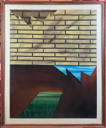 ANTONIO RECALCATI "Pour un paysage" 
olio su tela
cm 100x82
firmati, titolato e