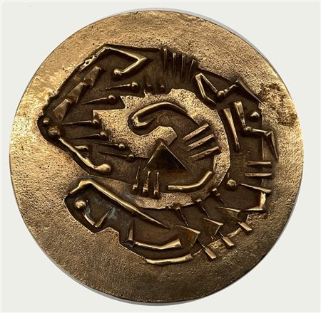 Arnaldo Pomodoro "Fermacarte per Gruppo Editoriale Rusconi" 1993
multiplo in bro