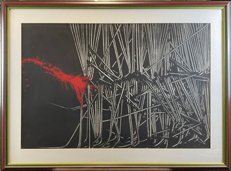 Emilio Scanavino "Senza titolo" 
serigrafia a colori
cm 65x97
firmata e numerata