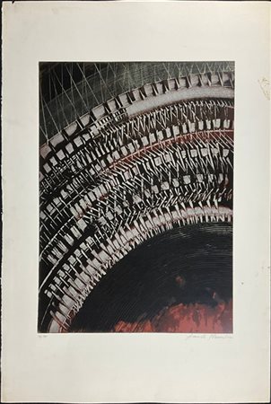 Arnaldo Pomodoro "Composizione" 
serigrafia a colori
cm 100x70
firmata e numerat