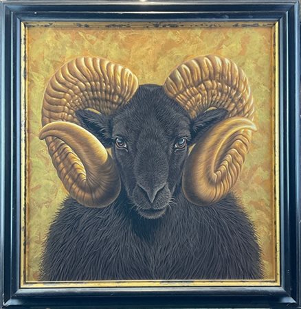 Saverio Polloni "Ariete" 2003
olio e acrilico su tela
cm 60x60
firmato in basso