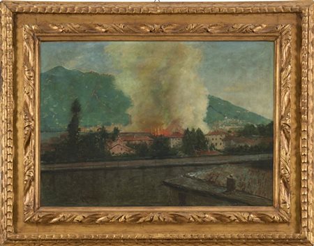 Amerino Cagnoni "8 luglio 1899 - L'incendio dell'esposzione voltiana a Como" 
ol