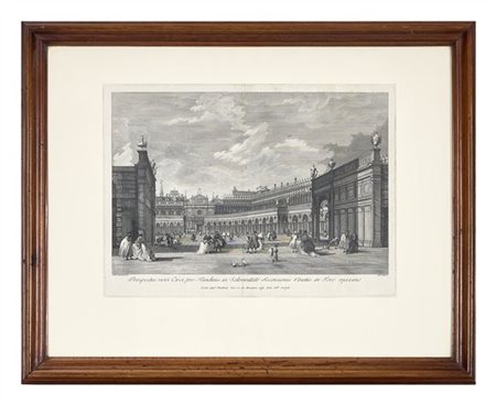 ANTONIO SANDI "Festa della Sensa in Piazza San Marco", da un dipinto di Francesc