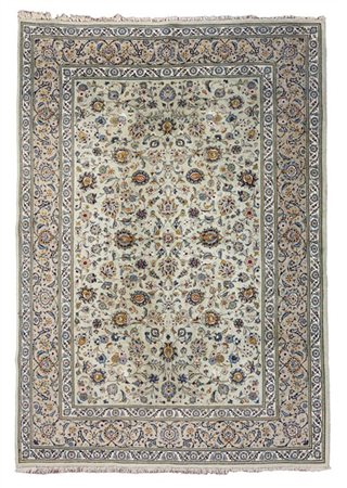 Tappeto Keshan, Persia, secolo XX. Decoro all over floreale ispirato ai motivi