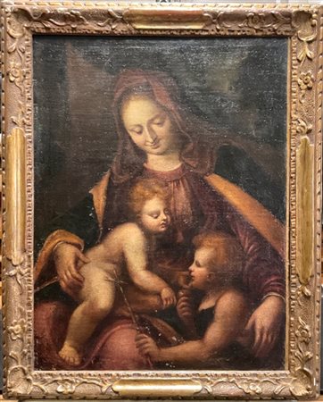 Scuola lombarda della fine del secolo XVI - inizio del secolo XVII

"Madonna co