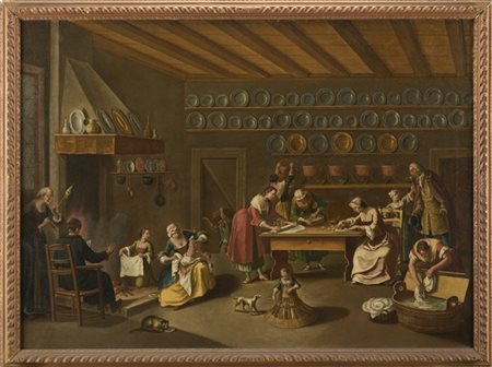 Maestro della fine del secolo XVIII

"Scena quotidiana in una cucina di una vil