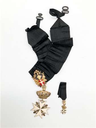 Medaglia da Cavaliere di Onore e Devozione dell'Ordine di Malta in metallo dora