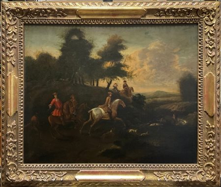 Ignoto

"Scena di caccia al cervo" 
olio su tela (cm 63x76)
in cornice
(restaur