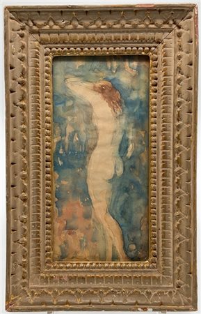 Adalberto Campagnoli (Attribuito)

"Nudo femminile" 
acquerello su carta (cm 20x