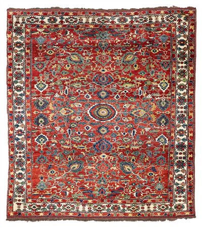 Tappeto Azeri, Caucaso, secolo XX. Decoro all over floreale policromo con picco