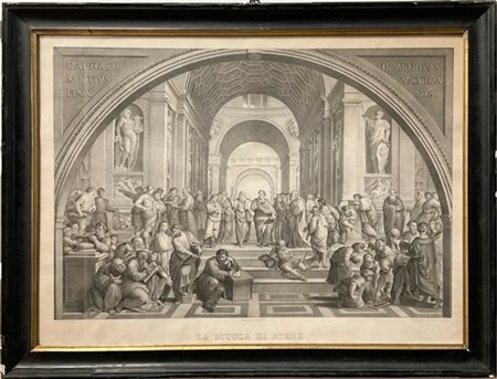 Riproduzione litografica dell’incisione di Giovanni Volpato raffigurante "La Sc