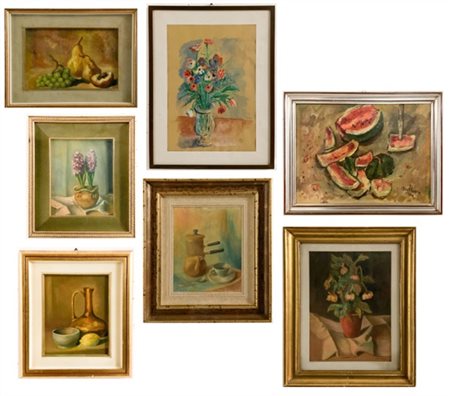 Lotto composto da sette Composizioni di diversi autori del secolo XX, di divers