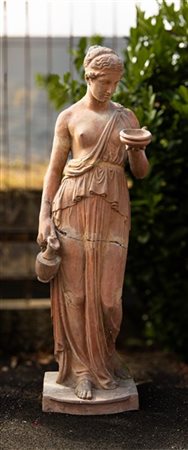 Da Bertel Thorvaldsen. "Ebe", scultura in terracotta (h cm 145) su base circola