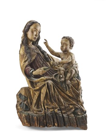 Scultore della Germania meridionale, inizio del secolo XVI. Madonna col Bambino