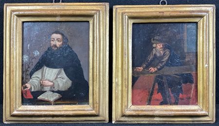 Scuola della fine del secolo XVII - inizio del secolo XVIII

Coppia di dipinti