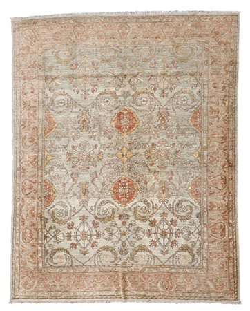 Tappeto Azeri, Caucaso, secolo XX. Decoro all over floreale policromo di ispira