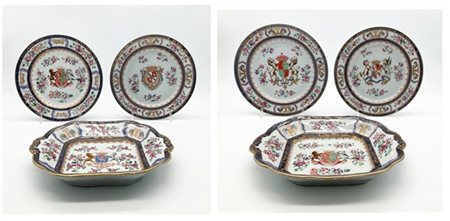 Manifatture della Compagnia delle Indie, Cina, secolo XVIII. Gruppo di quattro