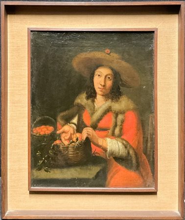 Scuola lombarda della fine del secolo XVIII

"Figura femminile con cesto"
olio