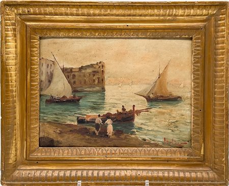 Firma indecifrata del secolo XX

"Marina napoletana" 
olio su compensato (cm 20