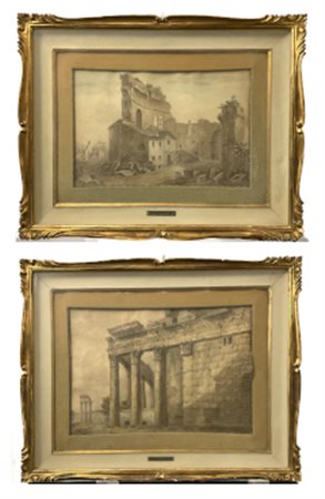 Artista della fine del secolo XVIII - inizio del secolo XIX

Due disegni raffig