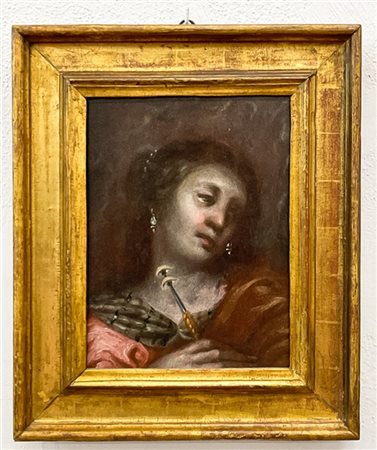 CARLO CORNARA (attr.)

"Santa Lucia"
olio su tavola (cm 26x20)
in cornice dorata