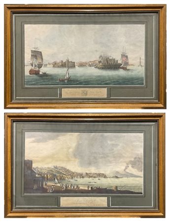 Autori vari, secolo XIX
Veduta del porto di Napoli dalla parte di Chaia; Giusep