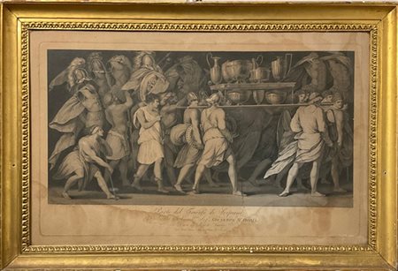 Due incisioni intitolate “Parte del Trionfo di Scipione”, da una serie incisa d